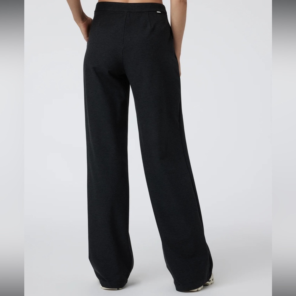 Vuori Elevation Trouser XL Black Heather NWT High Rise Wide Leg Workleisure Pant - Picture 2 of 5